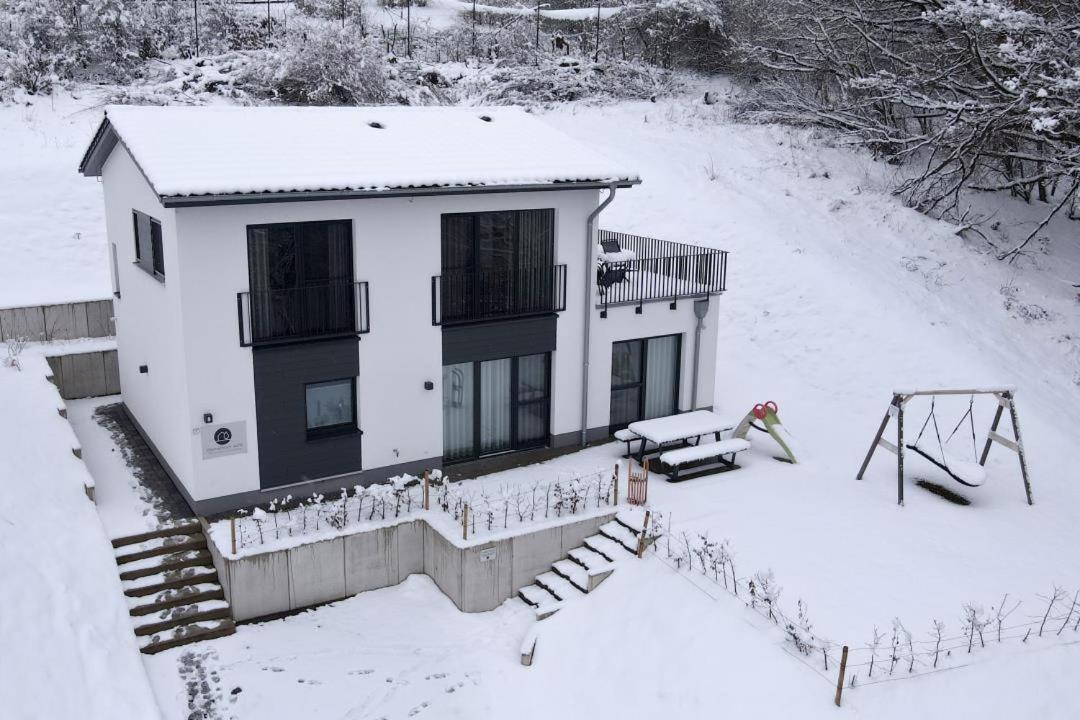 Diemelblick Acht - Ferienhaus Fuer 6 Personen Mit Sauna, Garten Und Dachterrasse Mit Panoramablick Heringhausen Kültér fotó